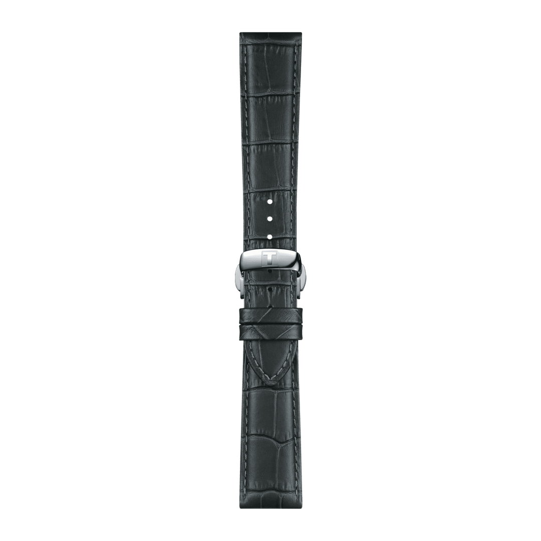 Tissot Official Grey Leather Strap Lugs 21 Mm T852.045.750