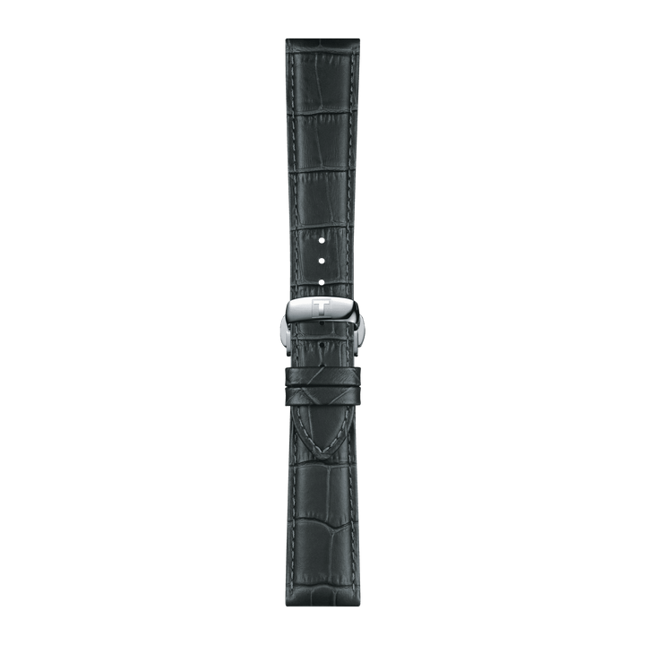 Tissot Official Grey Leather Strap Lugs 21 Mm T852.045.750