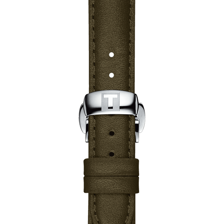 Tissot Official Green Leather Strap Lugs 15 Mm T852.046.066