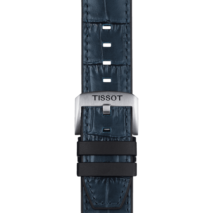 Tissot Official Blue Leather And Rubber Parts Strap Lugs 22 Mm T852.046.765