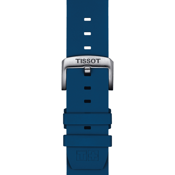 Tissot Official Blue Silicone Strap Lugs 22 Mm T852.047.175