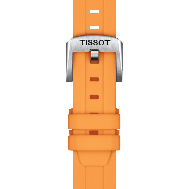 Tissot Official Orange Silicone Strap Lugs 18 Mm T852.047.452