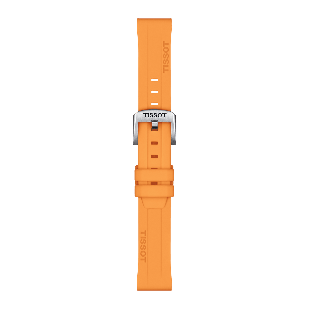 Tissot Official Orange Silicone Strap Lugs 18 Mm T852.047.452