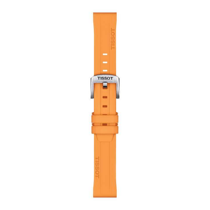 Tissot Official Orange Silicone Strap Lugs 18 Mm T852.047.452