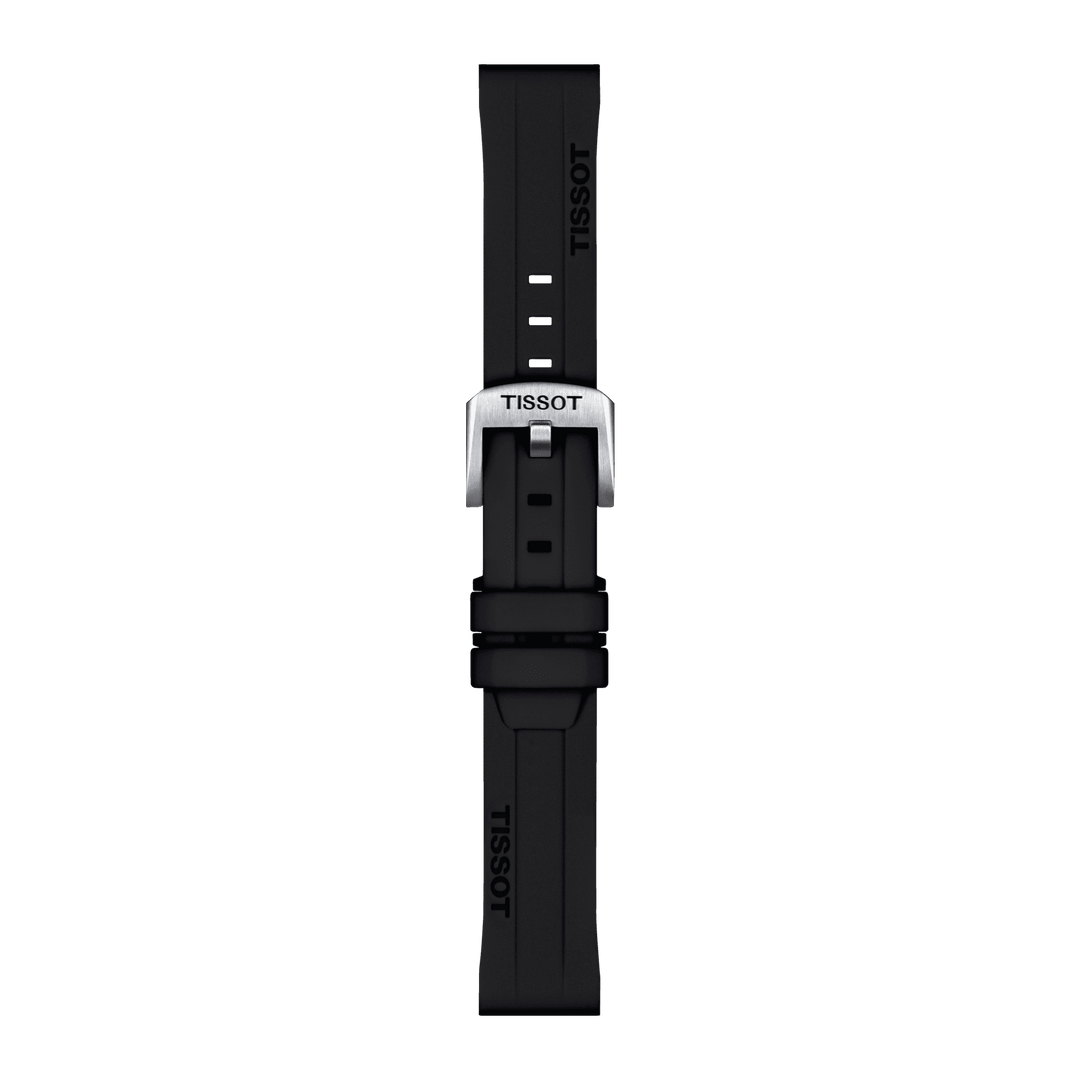 Tissot Official Black Silicone Strap Lugs 18 Mm T852.047.455