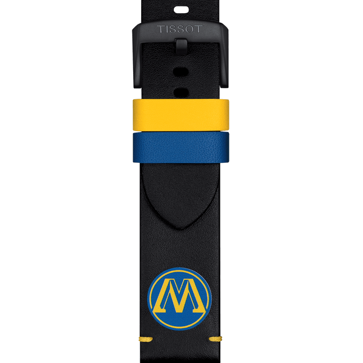 Tissot Official Black Leather Strap Lugs 22 Mm T852.047.516