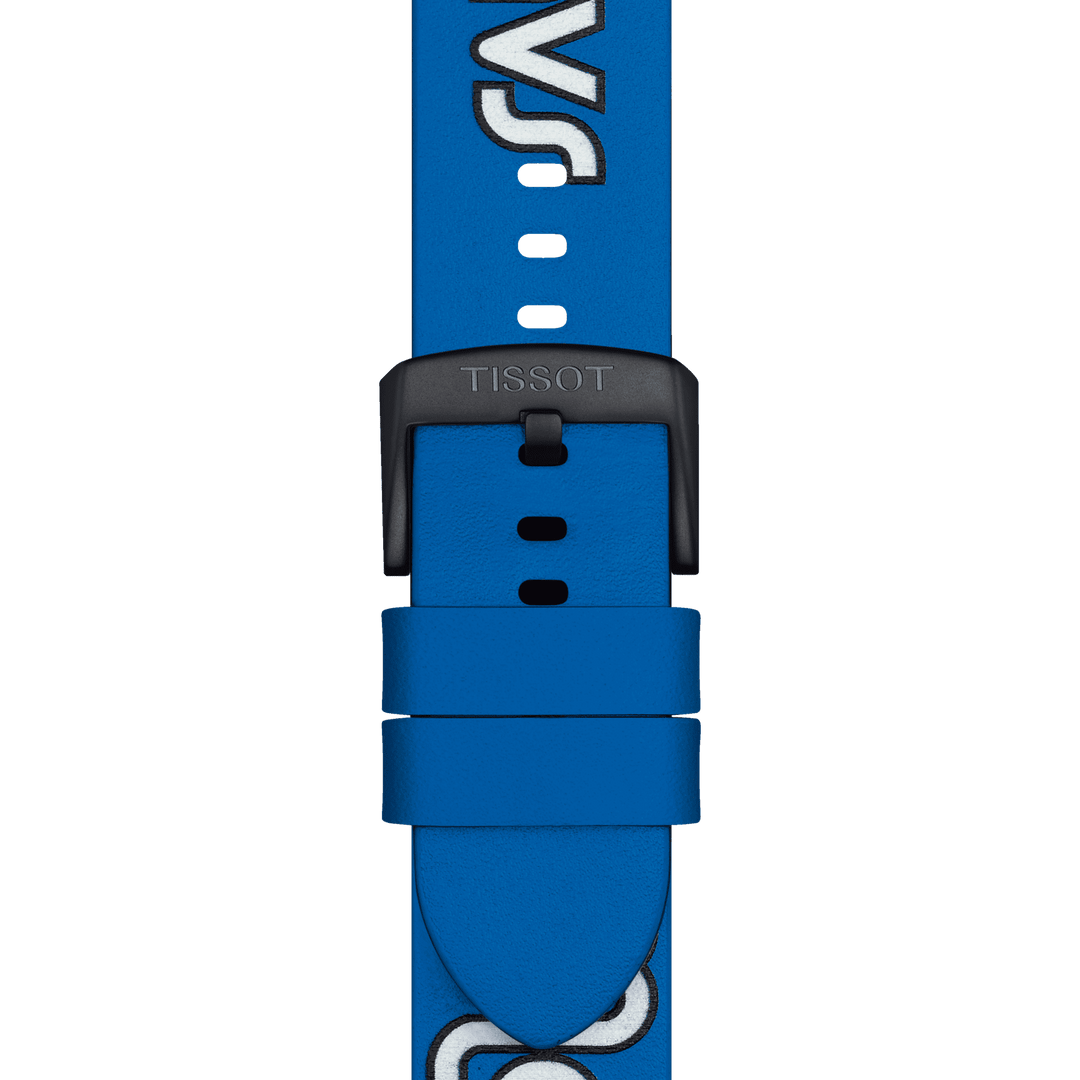 Tissot Official Blue Leather Strap Lugs 22 Mm T852.047.528