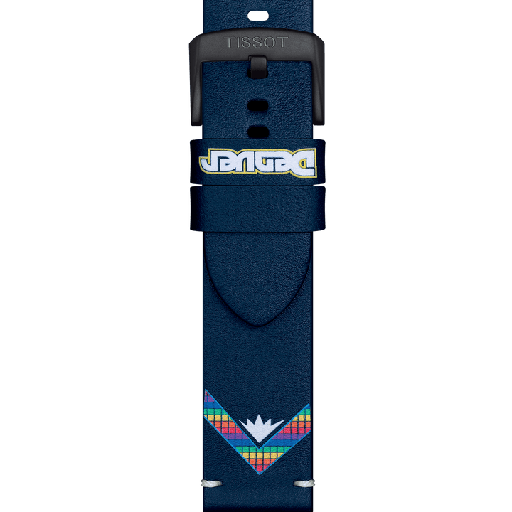 Tissot Official Blue Leather Strap Lugs 22 Mm T852.047.540