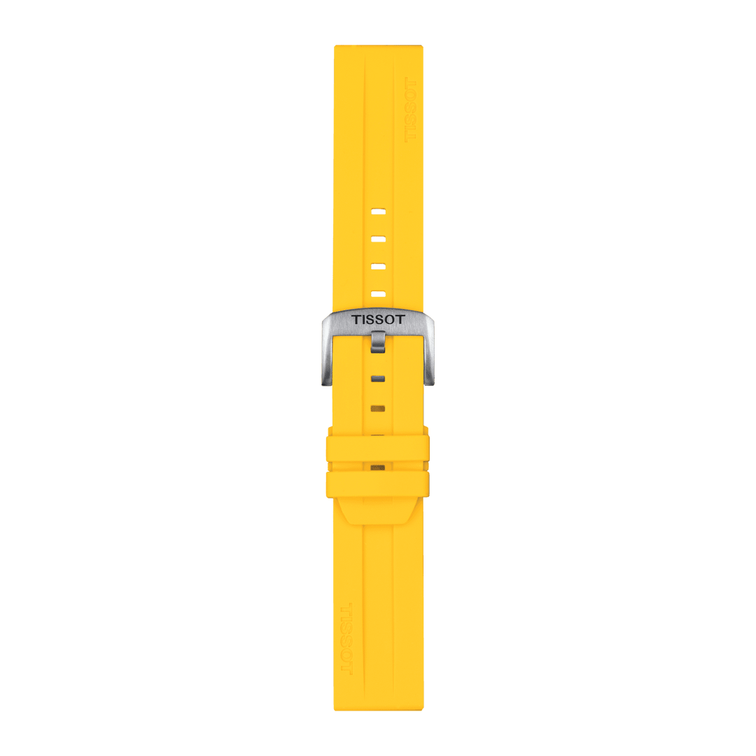 Tissot Official Yellow Silicone Strap Lugs 22 Mm T852.047.916