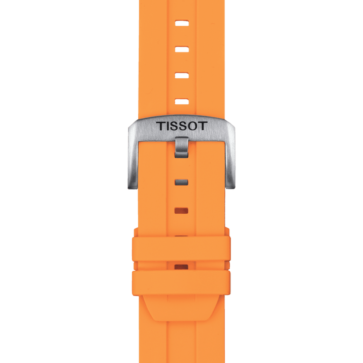 Tissot Official Orange Silicone Strap Lugs 22 Mm T852.047.918
