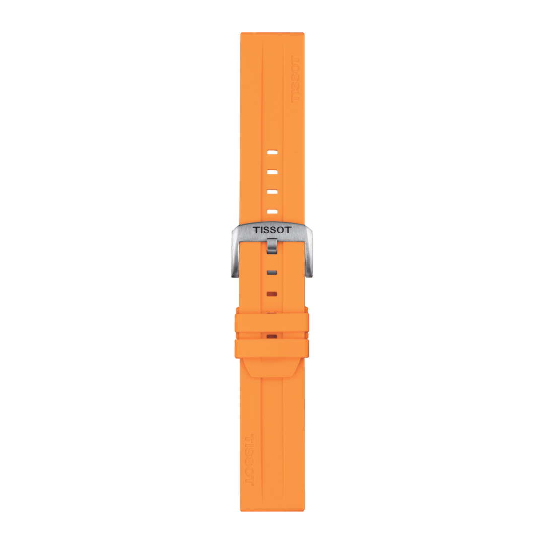 Tissot Official Orange Silicone Strap Lugs 22 Mm T852.047.918