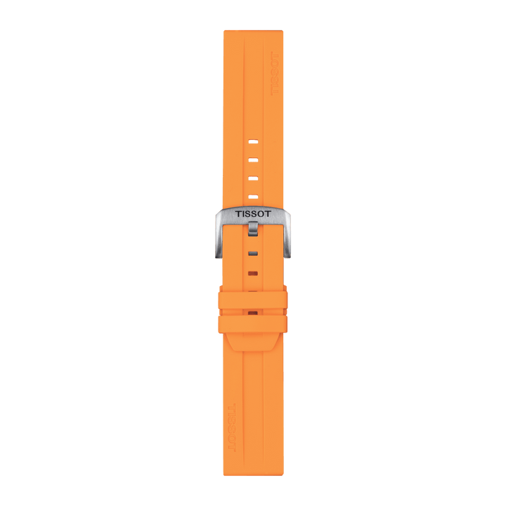 Tissot Official Orange Silicone Strap Lugs 22 Mm T852.047.918