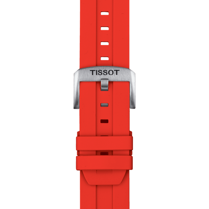 Tissot Official Red Silicone Strap Lugs 22 Mm T852.047.920