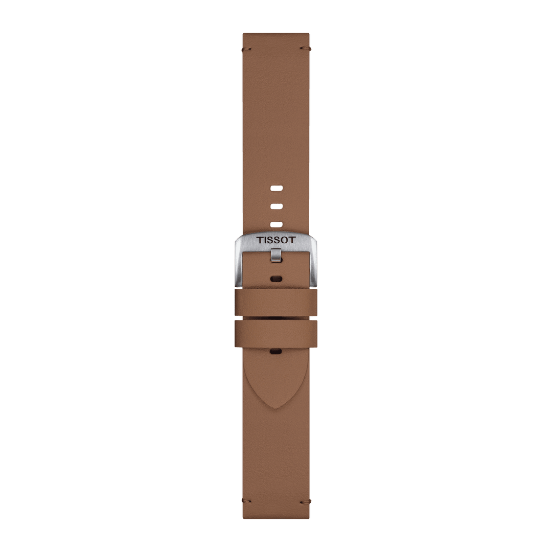 Tissot Official Light Brown Synthetic Strap 22 Mm T852.048.223