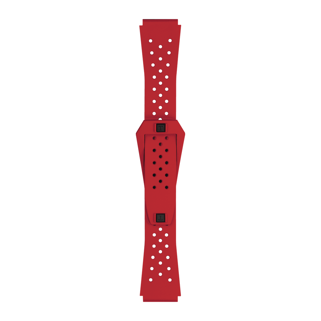 Tissot Official Red Sideral Rubber Strap T852.048.860