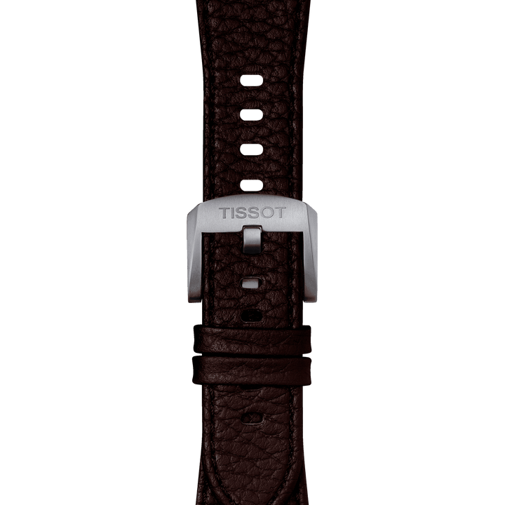 Tissot Official Brown PRX 40mm Leather Strap With Steel Endpiece T852.049.164