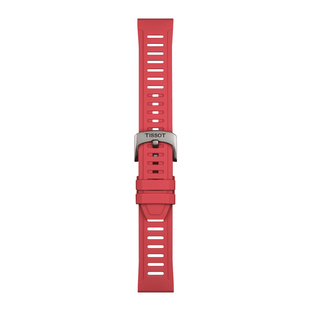 Tissot Official Red Silicone Strap Lugs 21 Mm T852.049.243