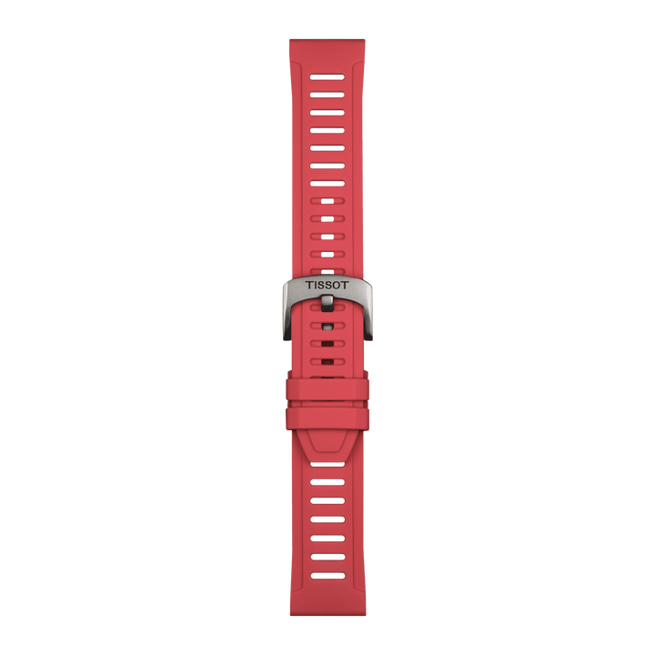 Tissot Official Red Silicone Strap Lugs 21 Mm T852.049.243