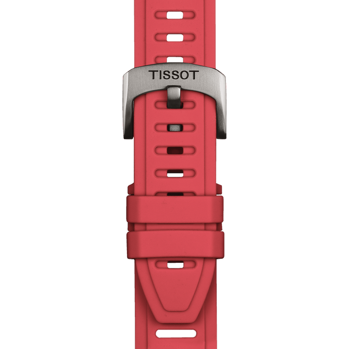 Tissot Official Red Silicone Strap Lugs 21 Mm XS T852.049.247