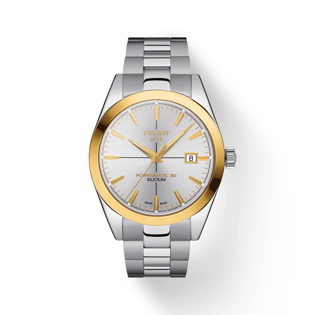 Tissot Gentleman Powermatic 80 Silicium Solid 18K Gold Bezel T927.407.41.031.01