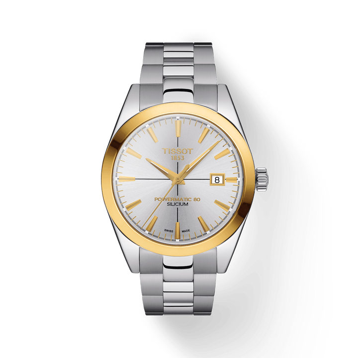 Tissot Gentleman Powermatic 80 Silicium Solid 18K Gold Bezel T927.407.41.031.01