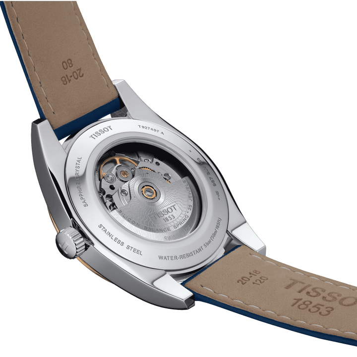 Tissot Gentleman Powermatic 80 Silicium Solid 18K Gold Bezel T927.407.46.041.00