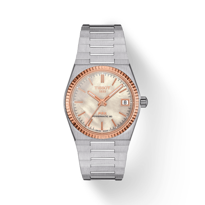 Tissot PRX Powermatic 80 35mm Steel And 18K Gold Bezel T931.207.41.111.00