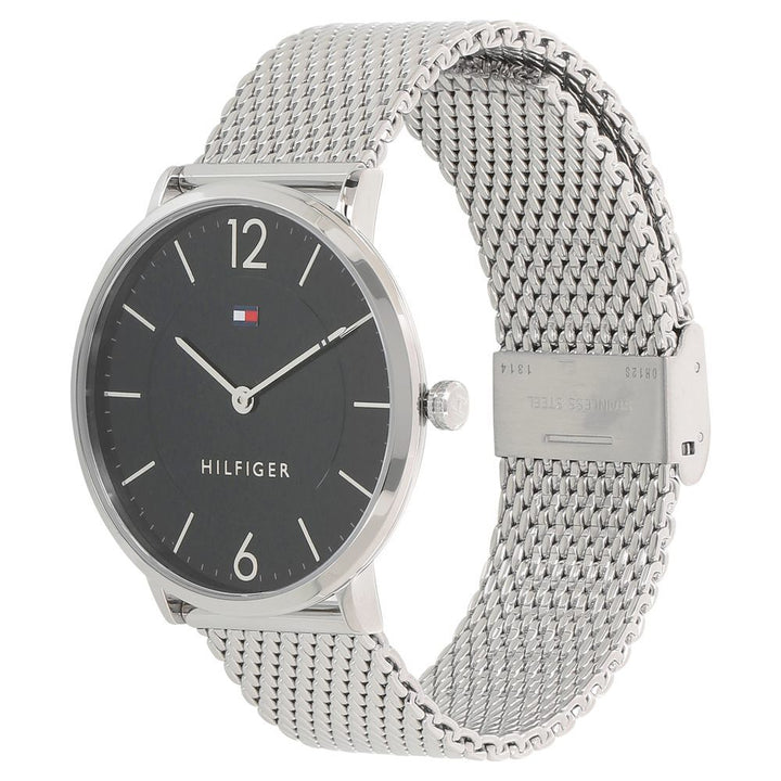 Tommy Hilfiger Quartz Analog Black Dial Stainless Steel Strap Watch for Men-NCTH1710355W