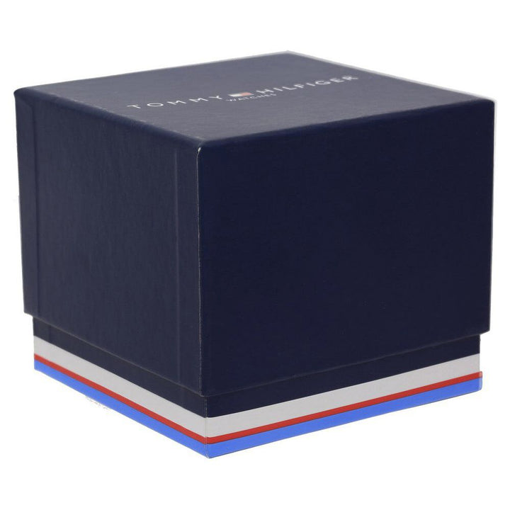 Tommy Hilfiger Quartz Analog with Day and Date Black Dial Leather Strap Watch for Men-NCTH1710365