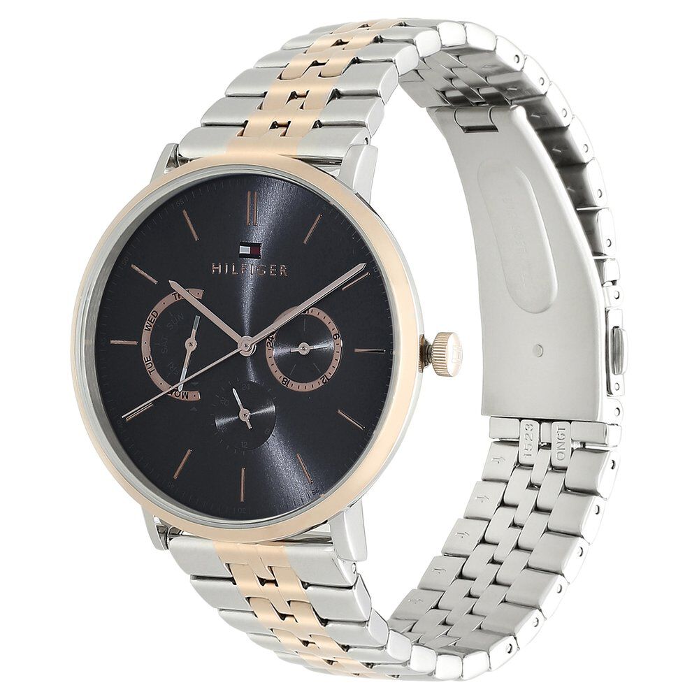 Tommy Hilfiger Quartz Analog Grey Dial Stainless Steel Strap Watch for Men-TH1710372W