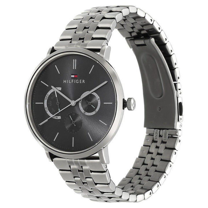 Tommy Hilfiger Quartz Analog Grey Dial Stainless Steel Strap Watch for Men-NETH1710374