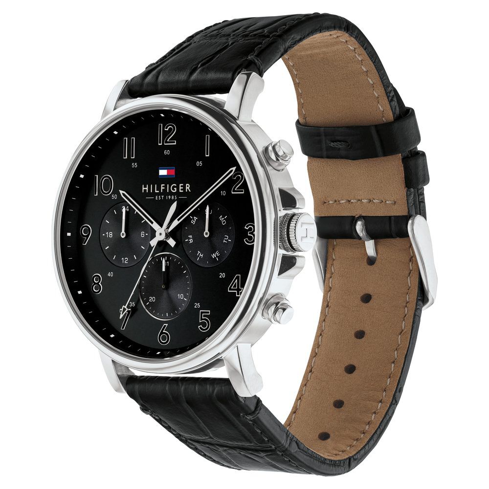 Tommy Hilfiger MultiDial Black Dial Watch for Men-NTTH1710381