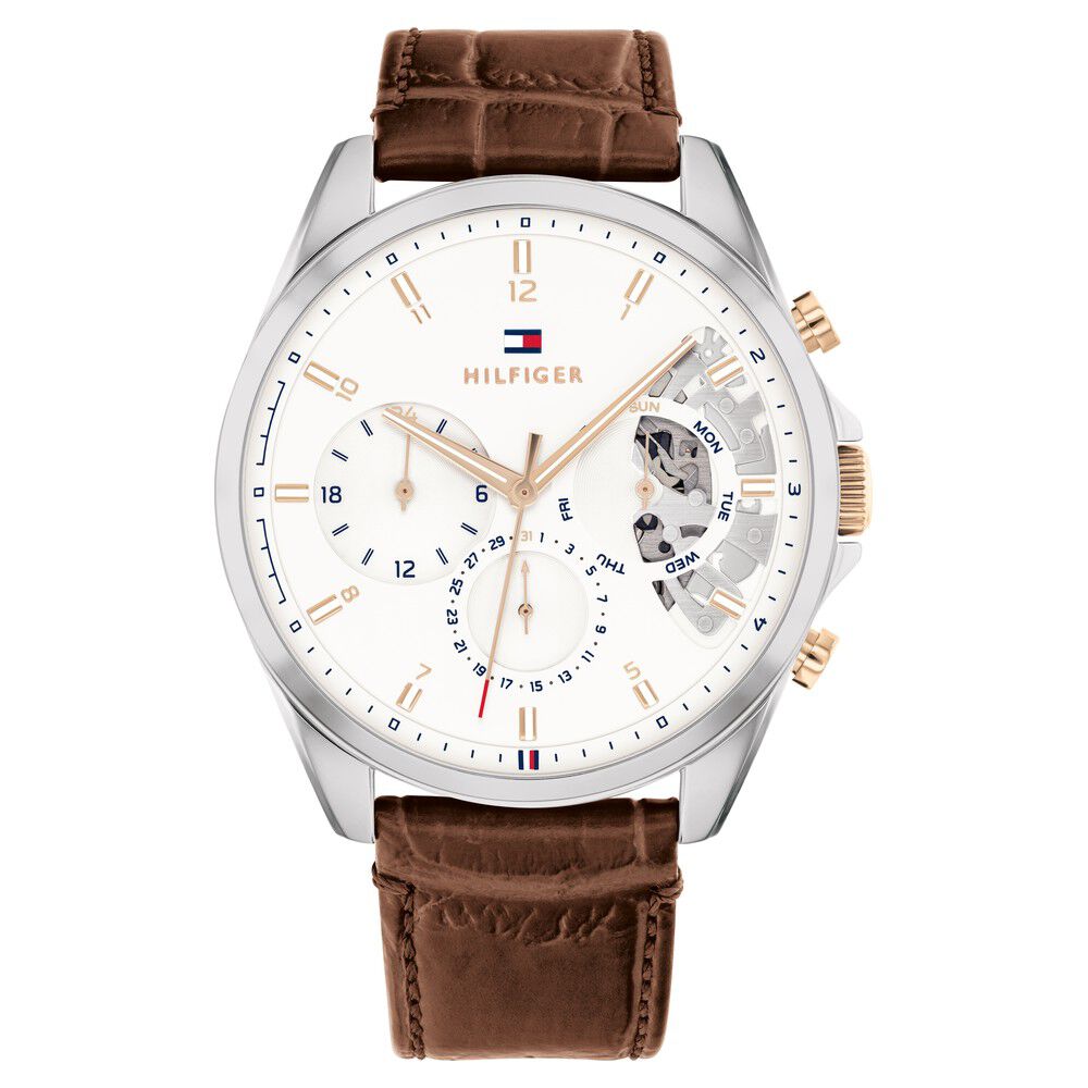 Tommy Hilfiger Quartz Multifunction Silver Dial Watch for Men