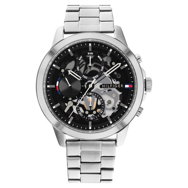 Tommy Hilfiger Men Black Dial Quartz Multifunction Watch