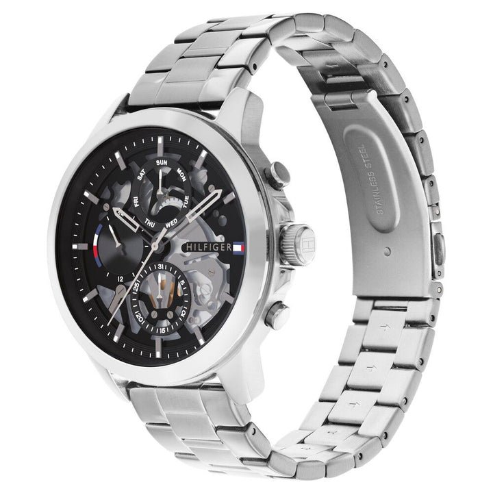 Tommy Hilfiger Men Black Dial Quartz Multifunction Watch-NTTH1710477