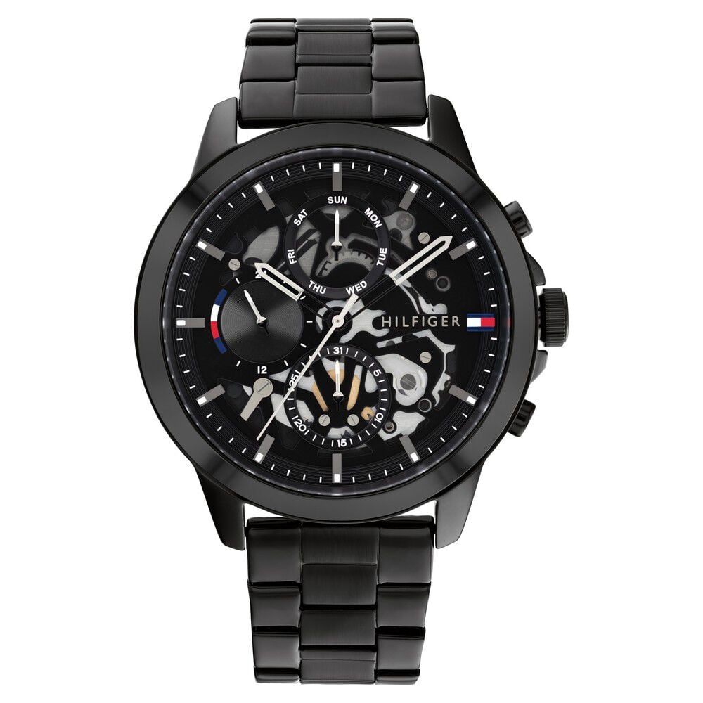 Tommy Hilfiger Men Black Dial Analog Watch