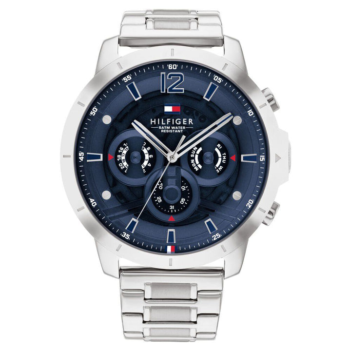 Tommy Hilfiger Quartz Multifunction Blue Dial Stainless Steel Strap Watch for Men-NTTH1710492