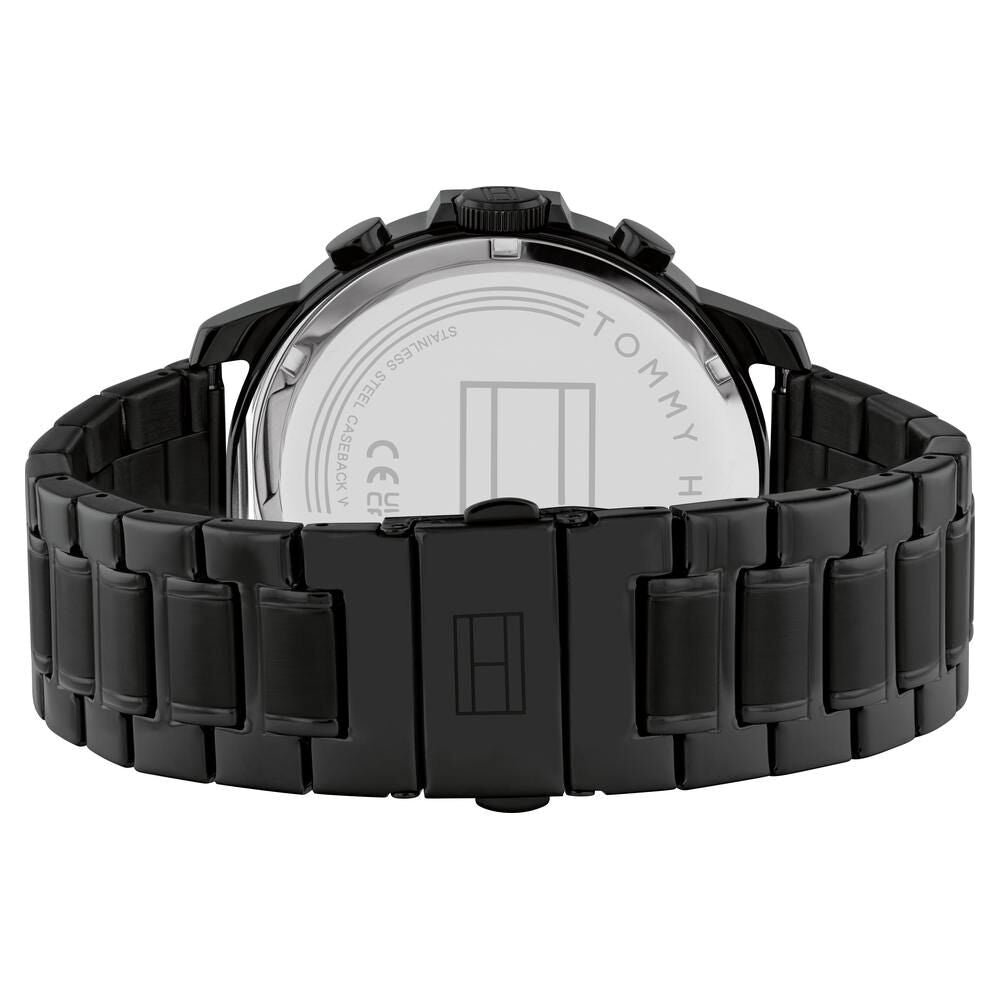 Tommy Hilfiger Quartz Multifunction Black Dial Stainless Steel Strap Watch For Men