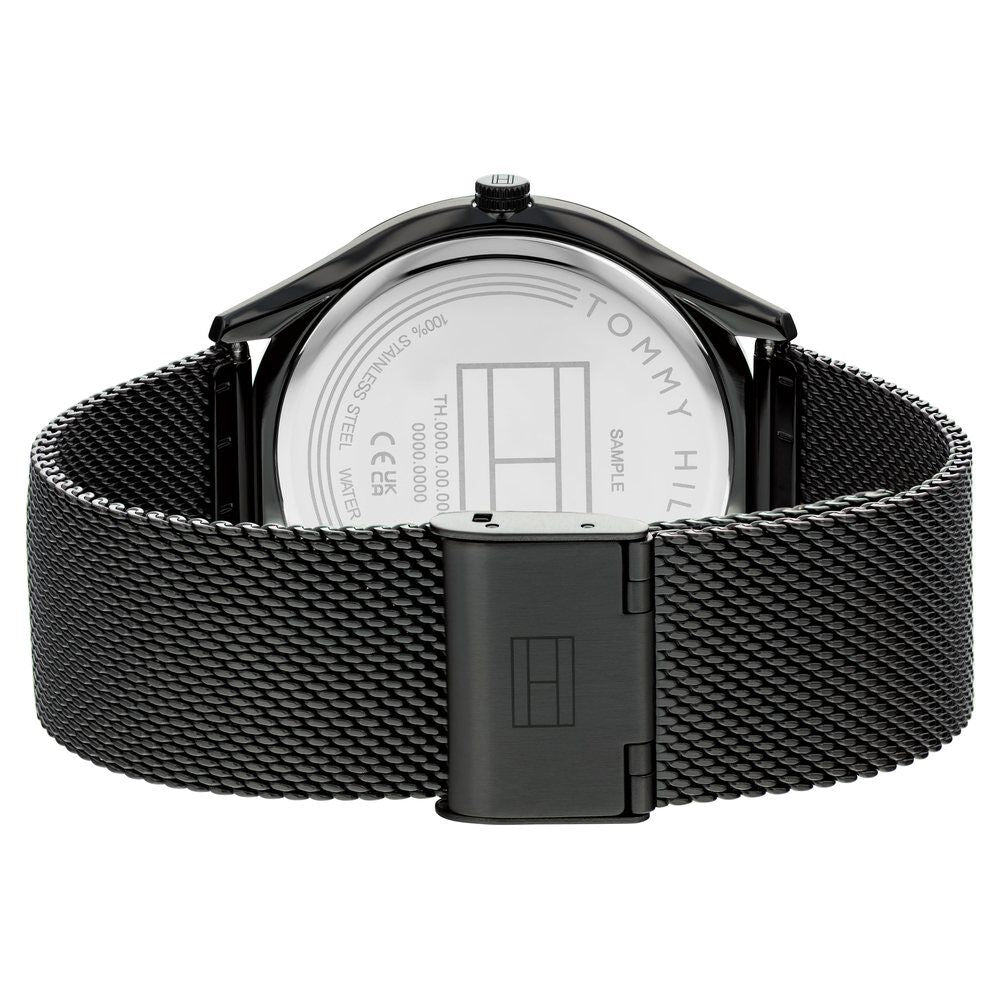 Tommy Hilfiger Black Dial Black Stainless Steel Strap Watch for Men-NTTH1710513