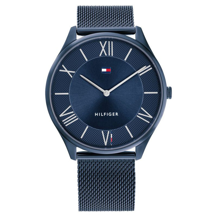 Tommy Hilfiger Blue Dial Blue Stainless Steel Strap Watch For Men