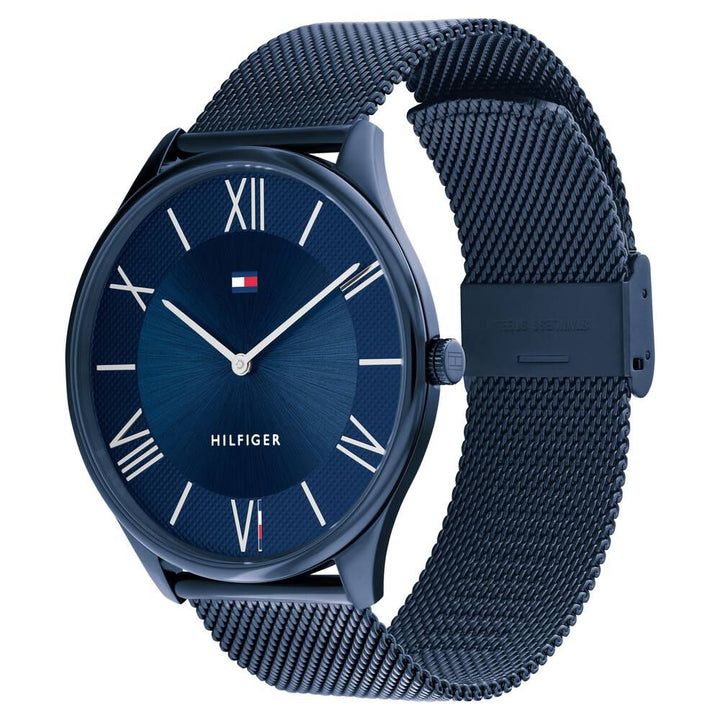 Tommy Hilfiger Blue Dial Blue Stainless Steel Strap Watch For Men