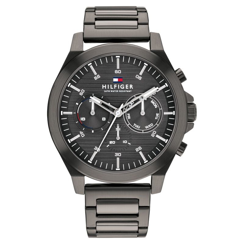 Tommy Hilfiger Grey Dial Stainless Steel Strap Watch For Men