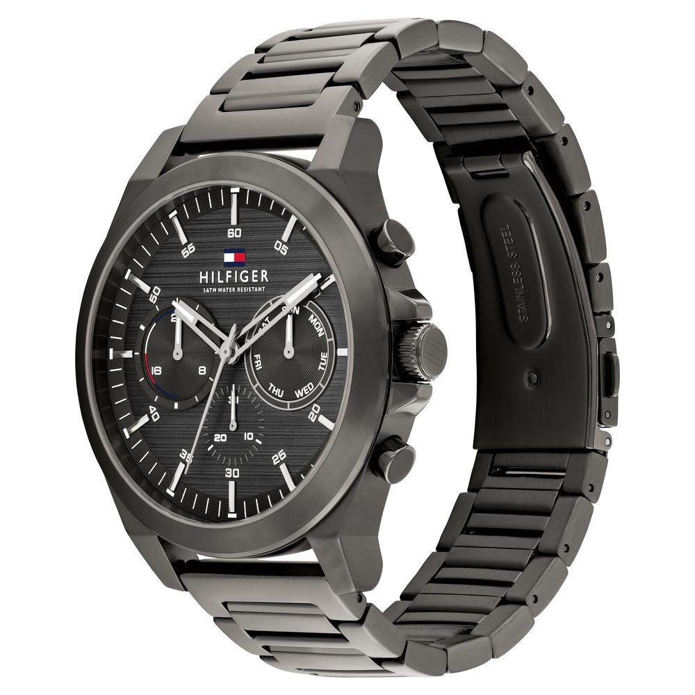 Tommy Hilfiger Grey Dial Stainless Steel Strap Watch For Men