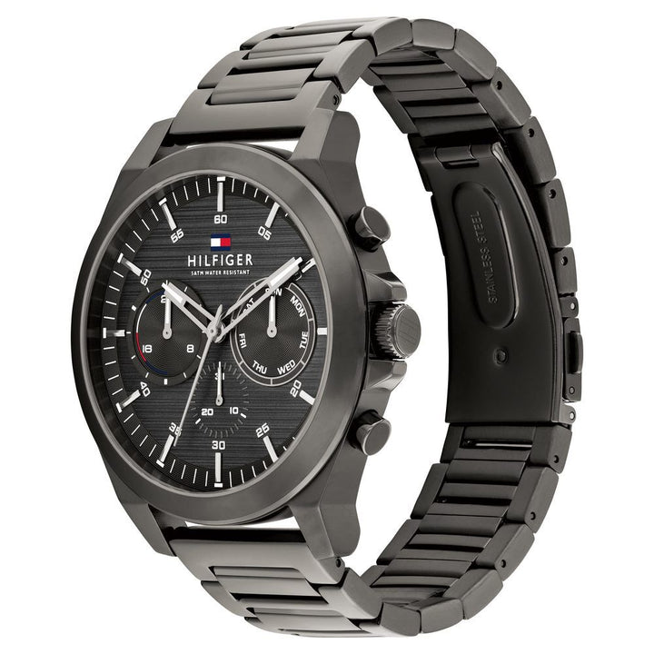 Tommy Hilfiger Grey Dial Stainless Steel Strap Watch For Men