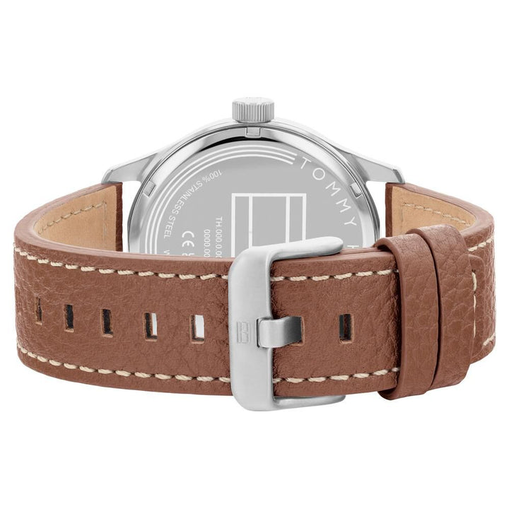 Tommy Hilfiger Quartz Analog with Date Blue dial Leather Strap Watch for Men-NTTH1710559