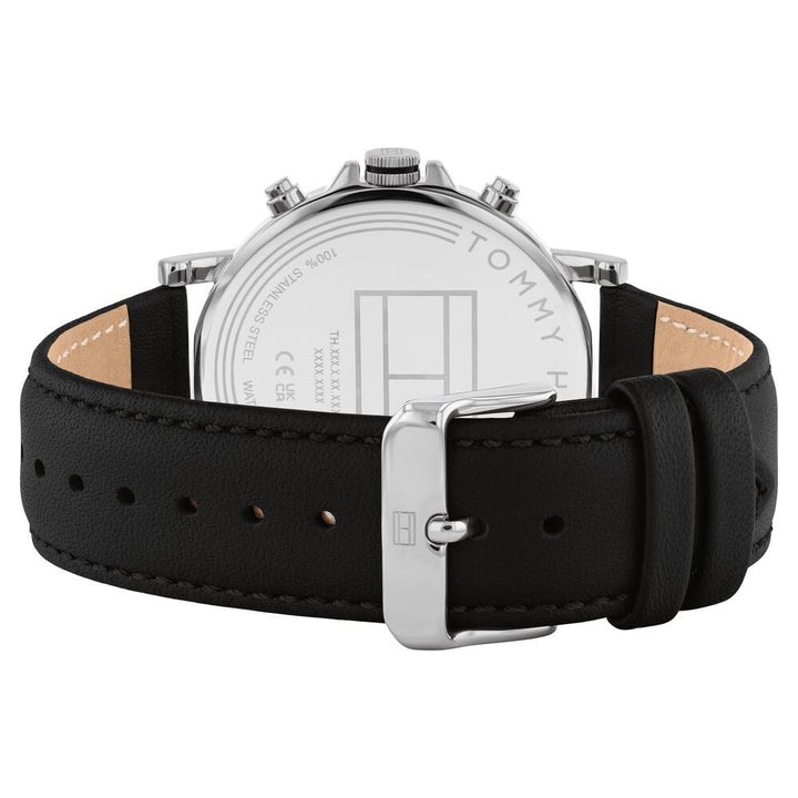 Tommy Hilfiger Quartz Multifunction Grey Leather Strap for Men TH1710586