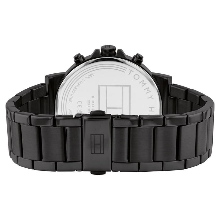 Tommy Hilfiger Quartz Multifunction Black Stainless Steel Strap For Men