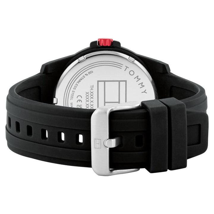 Tommy Hilfiger Quartz Analog Black Silicone Strap For Men
