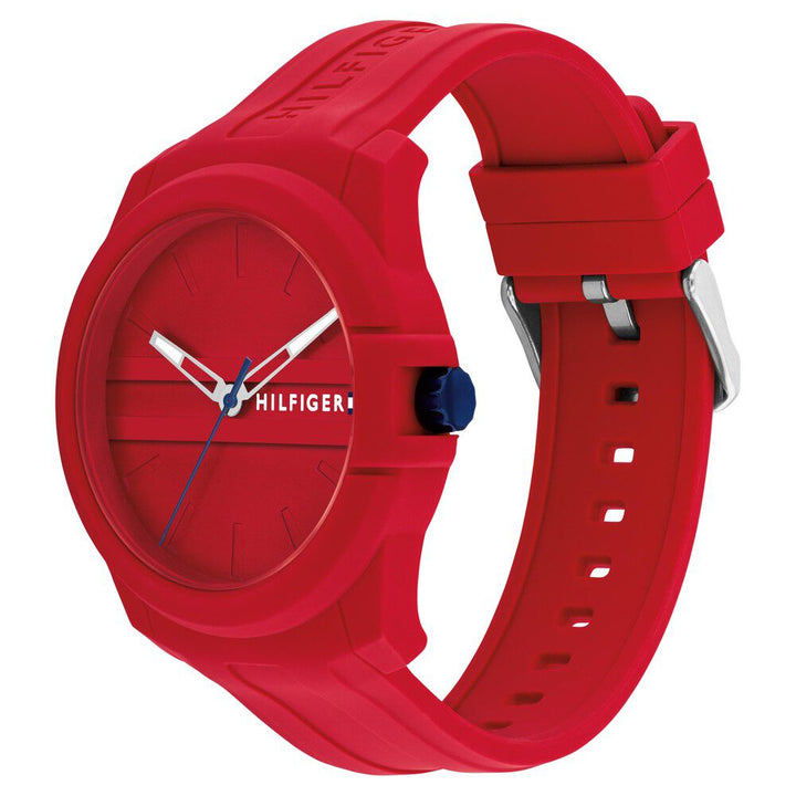 Tommy Hilfiger Quartz Analog Red Silicone Strap for Men TH1710598W