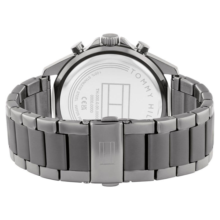 Tommy Hilfiger Multifunction Grey Dial Grey Color Stainless Steel Strap Watch For Men-TH1710657W